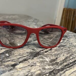 Pugs Red Sunglasses with Mirrored Lenses